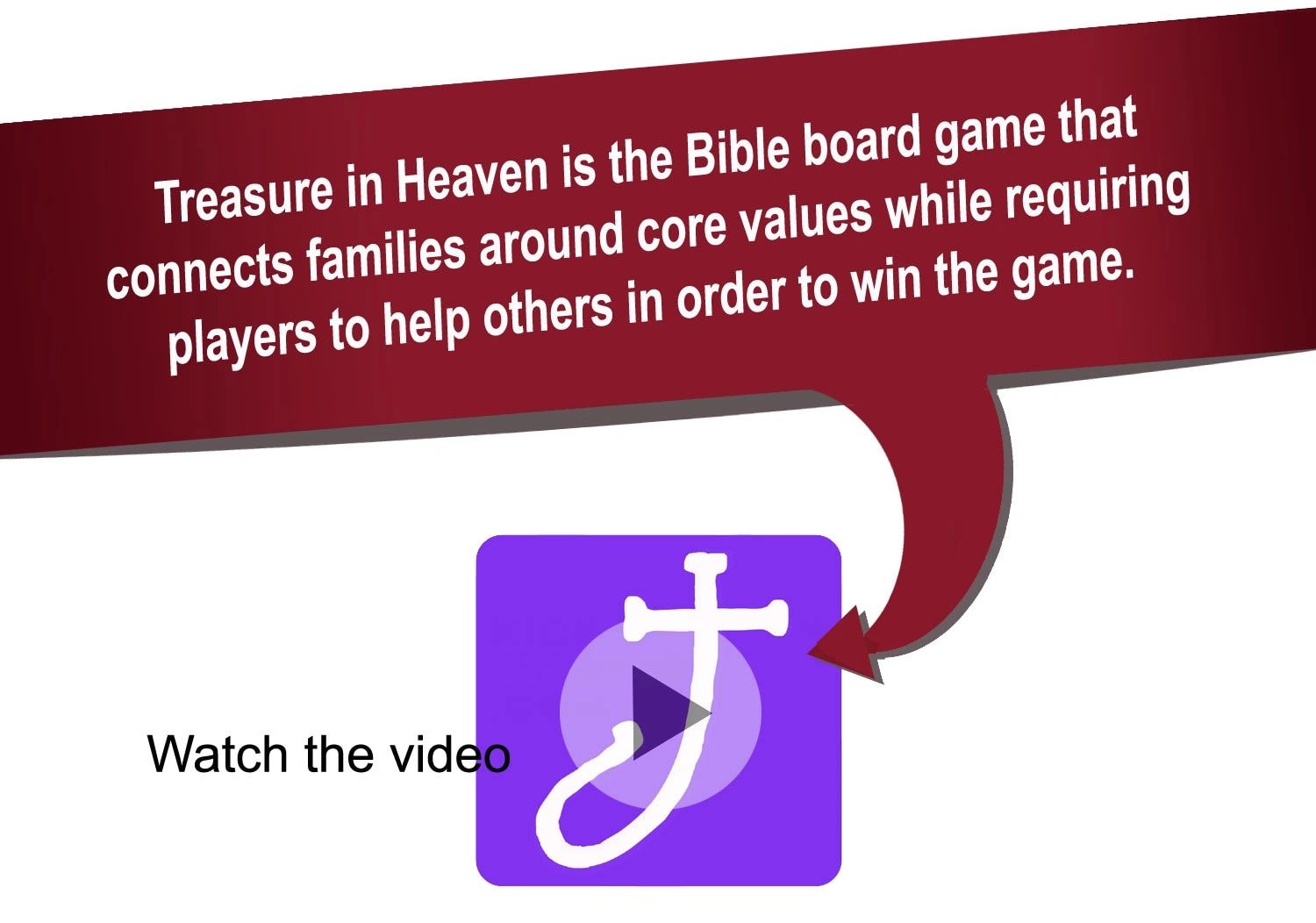 Treasure in Heaven Bible board game promotional banner